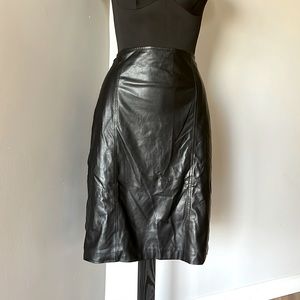 Leather Pencil Skirt